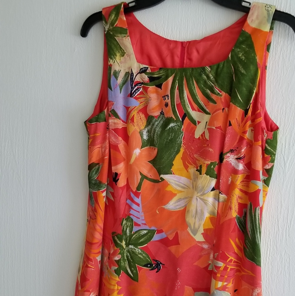 Tropical design dress by Rabbit Rabbit sz.12